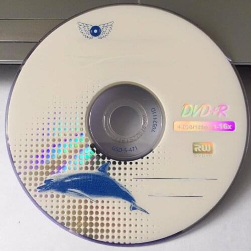 Wholesale 25 discs Grade A x16 4.7 GB Blank Blue Whale Printed DVD+R Disc