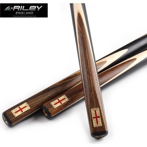 RILEY RCENT-101 Handmade 9.5mm Deer Tip One Piece Billiard Snooker Stick Cue with Case Extension Original England Taco Black 8