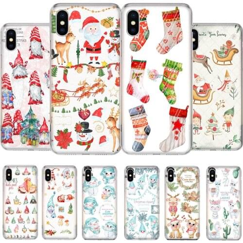 Christmas Best Gift Snow Phone Case For iPhone 11 12 6 6s 7 8 Plus X XS XR Pro Max MINI 5 5s SE Cover Coque soft Silicone TPU