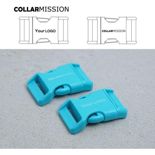 Engraved retailing plastic release buckles for outdoor sports bags students bags DIY accessories 25mm lake blue CK25SJ11