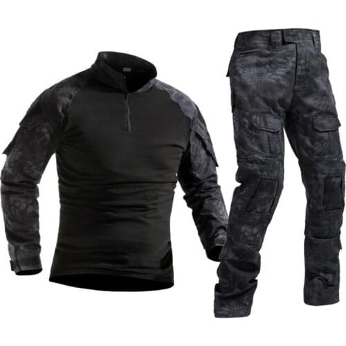 Tactical Military Training Suit Outdoor Combat Camouflage Shirts Cargo Pants Uniform Sets Airsoft Paintball Airsoft Clothing