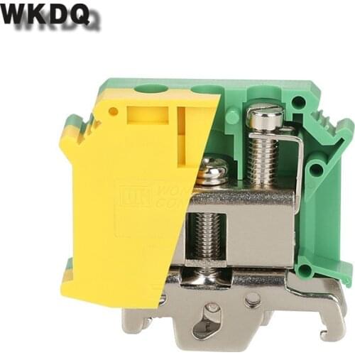 10pcs UISLKG 35 Ground Din Rail Screw Terminal Block PE With The Same Shape To Universal Connector Conductors