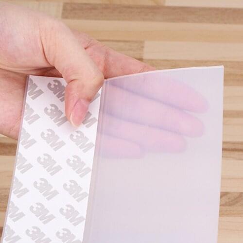 Weatherstrip Sliding Sash Glass Wooden Door Window Silicone Seal Strip Frameless Draft Stopper 60mm 110mm Transparent Brown