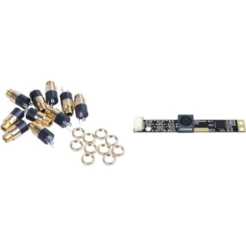 1 Set 5MP USB Camera Module Auto Focus Free Drive & 10PCS 3.5Mm 1/8Inch Panel Mount Jack Solder Connector