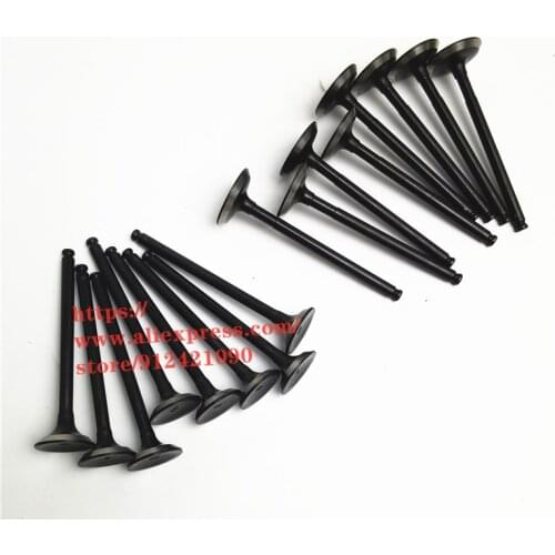 16PCS/SET Engine Intake Valve & Exhaust Valve For Chery QQ S11 A1 Kimo Face A113 S12 QQ6 Jaggi M1 472-1007011/472-1007012