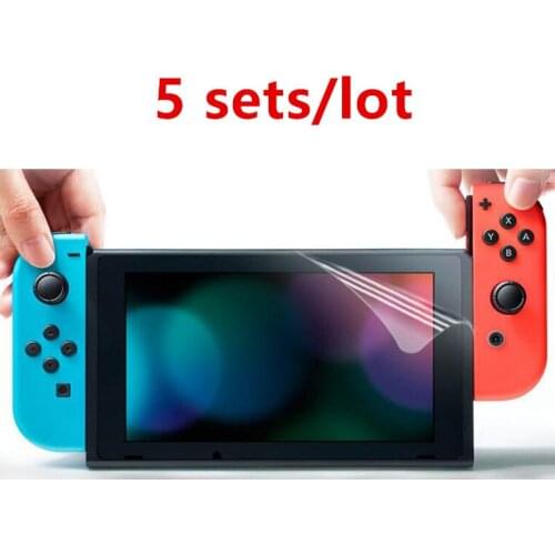 5 sets Screen Protector for Nintend Switch NS Console Anti-Scratch Anti-Fingerprint Protective Screen Film for Nintendo Switch