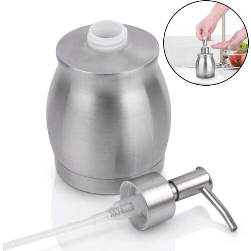 Home Liquid Soap Dispenser Kitchen Tools 1pcs 390ml Stainless Steel Liquid