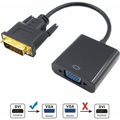 1080P DVI-D To VGA Active Adapter Converter Cable 24+1 Pin Male To 15Pin Female Monitor Cable For PC Display Card Full HD