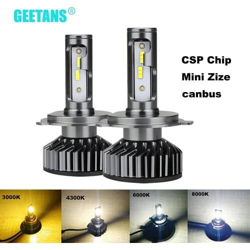 2X Car Headlight H1 H7 H4 LED H8 H9 H11 60W 10000LM 4300K 3000K 6000K 8000K Auto fog Light MINI 12V CSP 9005 LED Bulb Canbus CJ