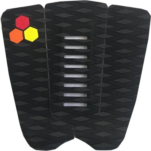 3 Piece EVA Surfboard Deck Traction Pads Non-slip Food Tail Pad with Kicker for Stomp Skimboards Surf Boards SUP Paddle Funboard