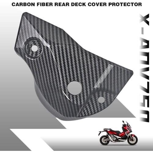 Motorcycle Accessories Carbon Fiber Rear Deck Cover Protector Rear Caliper Cover For Honda X-ADV750 XADV 750 2017 2018 2019