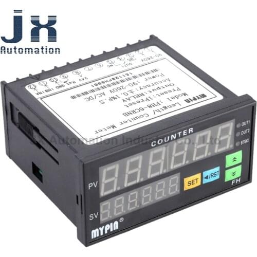 MYPIN Automatic Control Counter FH8-6CRNB Relay Output 90-265V AC/DC 6 Digits LED Display Length Counter Meter