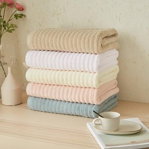 100% Cotton Adult Bath Towel 32 Strands Wavy Pattern Bath Towel 70*140 Absorbent Lint-Free Towel Bath Towel Hair Towel