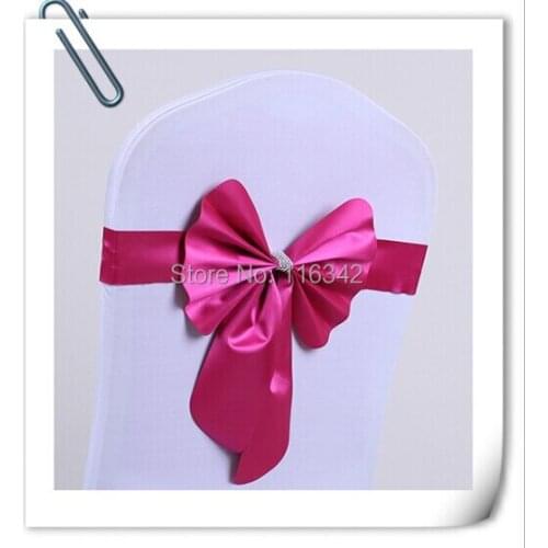 Free Shipping- 100pcs / lot Chair Bow , Banquet Chair Sashes, Wedding Chair Covers Decoration Wholesale Marious