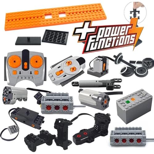 Technical Motor Parts Multi Power Functions Tool 8293 8883 PF Sets Train Engine M L Motor Building Blocks Compatible All Brand