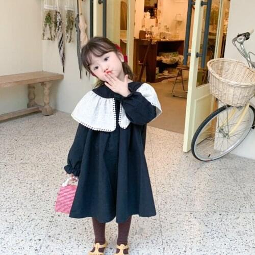 2021 Spring New Arrival Girls Long Sleeve Dress Kids Princess Cotton Dress Girls Dresses