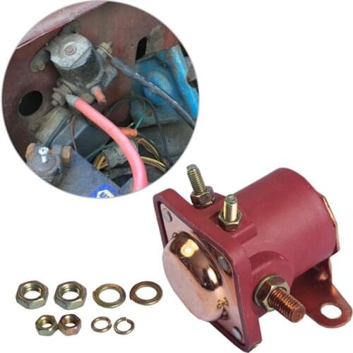 Red Solenoid Relay 12V Heavy Duty for Ford Starter Car Truck - SW3 - SNL135 B6AZ-11450-A