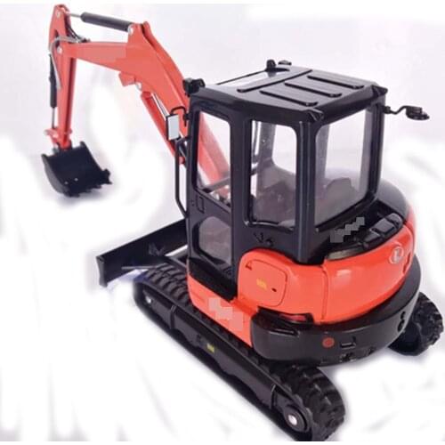 KX057-4 1:24 Scale Compact Excavator Mock Up Alloy Construction Trucks Model Car Gift Childrens Toys In Stock