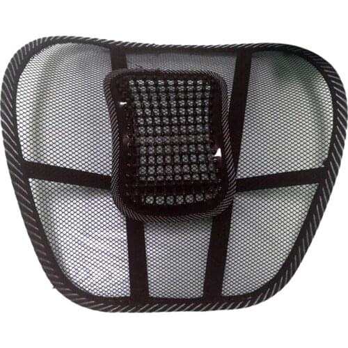 Ice silk nail massage lumbar pad car lumbar massage cushion bold ice silk lumbar leather waist lumbar car waist pad