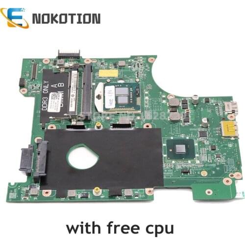 NOKOTION CN-07NTDG 07NTDG DA0UM8MB6E0 For Dell Inspiron 14R N4010 14 Inch laptop motherboard HD GMA HM57 DDR3 Free cpu