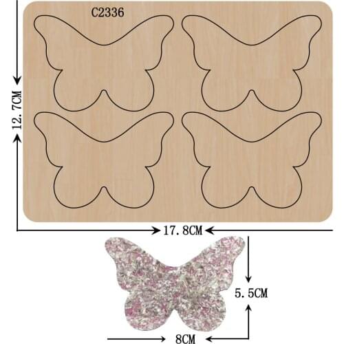 New Butterfly Bow Wooden die Scrapbooking C2336 Cutting Dies