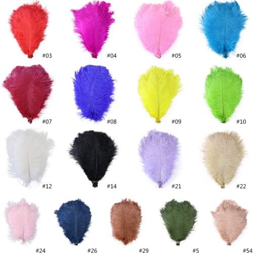 Wholesale Natural Ostrich Feathers 20-25CM Fluffy High Quality Feather For Crafts Wedding Decoration Carnival Accessories Plumes