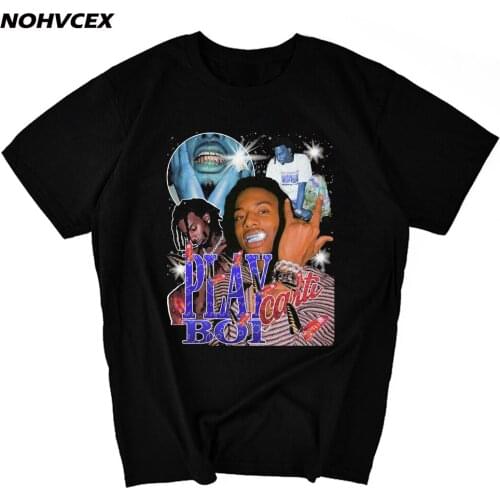 Playboi Carti Funny Rapper Hip Hop Mens Aesthetic Fashion Casual Hombre Summer