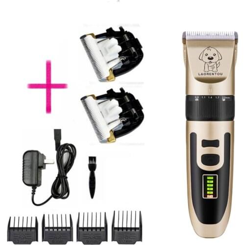 Professional Dog Hair Trimmer Rechargeable Pet clippers pet grooming Cat Haircut Shaver Machine