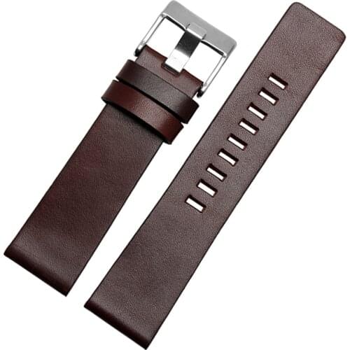 Wholsale 22mm 24mm 26mm 28mm 30mm genuine leather strap high quality watchbands Free shipping