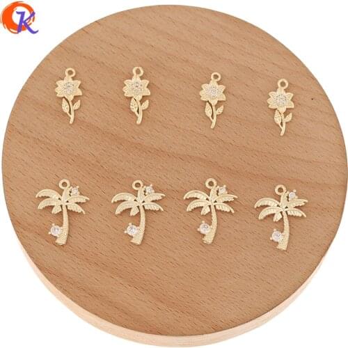 Cordial Design 50Pcs Jewelry Accessories/CZ Charms/Banana Trees/Earrings Charm/Copper/DIY Making/Hand Made/Earring Findings
