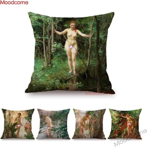 Swedish Artist Anders Zorn Neoclassicism Impressionism Countryside View Girl Woman Home Art Throw Pillow Case Sofa Cushion Cover