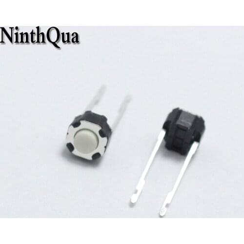 10pcs 6*6*4.3mm 2pin Tactile Tact Push Button Switch 6x6x4.3mm 2p Vertical Round Micro Switch