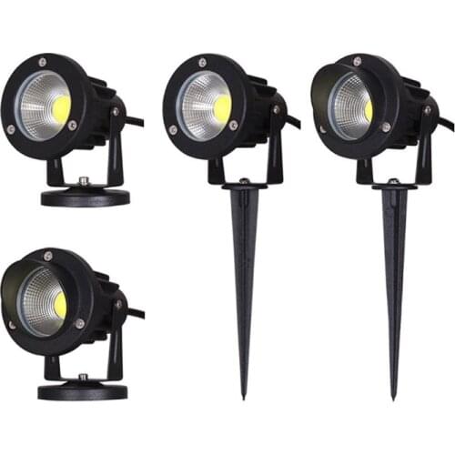 12V/220V Outdoor Garden Lamp LED Spike Lawn Light 3W 5W 10W COB Waterproof IP65 Pond Path Landscape Spotlight Bulbs