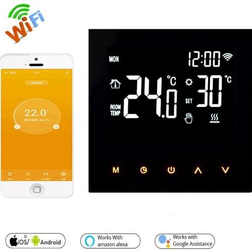 ME88H White WIFI Intelligent Remote Thermostat 230V 16A for Electric Water and Gas Boiler Temperature with Tuya