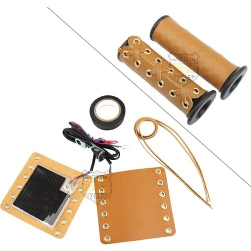Universal Heated Grips 12V Motorcycle E-bike ATV Handlebar Electric Heating Handle Kit Refit Hand Grips for Harley Suzuki Yamaha