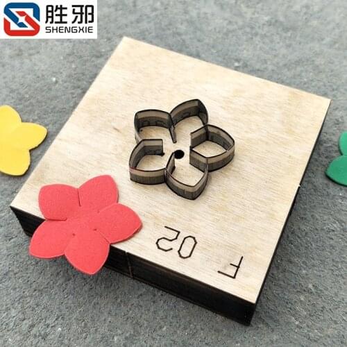 Japan Steel Blade Wooden Die Five Petals Flower Leather Craft Punch Hand Tool Cut Knife Mould Sewing Accessories
