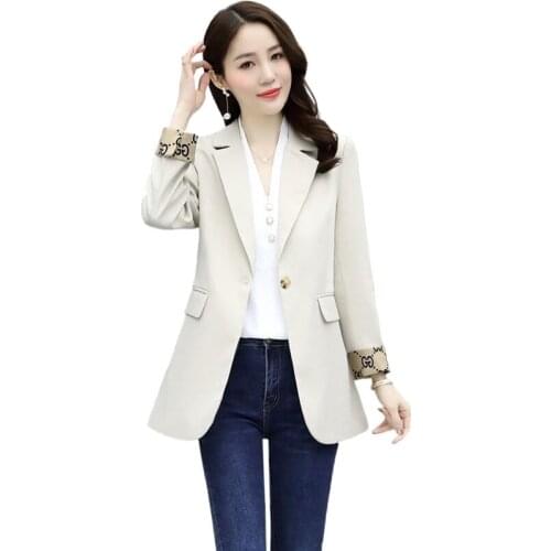 Ladies small suit spring and autumn 2021 new style western style short style fried street slim suit jacket jacket women