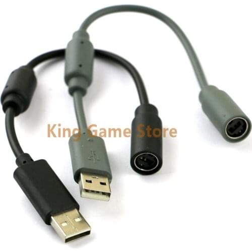 10pcs 26cm For Xbox 360 Wired Controller USB Converter Cable Cord Wired PC USB Port Connection Line