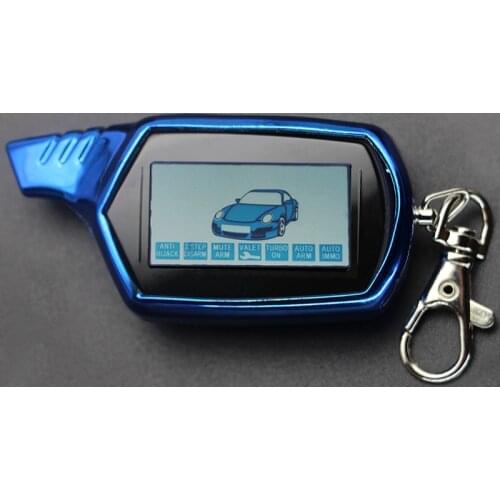 2-Way B6 Twage Keychain Key Chain LCD Remote Control+TPU Protective Cover for Russian Starline B6 Twage Two Way Car Alarm System