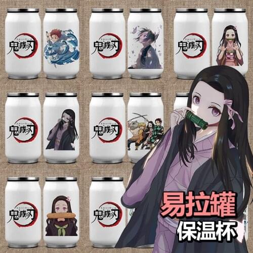 350 ML Anime Demon Slayer: Kimetsu no Yaiba Stainless steel Vacuum Cans cup Cartoon Character Wei Wuxian Water Cup Bottle