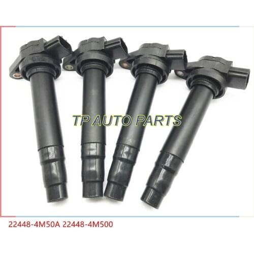 4 PCS Ignition Coil 22448-4M500 22448-4M50A CM11-205 For Nissan Primera Almera Sentra