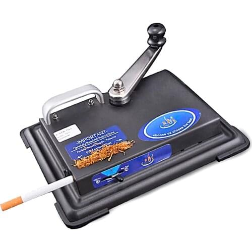 DIY Cigarette Rolling Machine Metal Manual Tobacco Roller Device Hand-cranked Cigarette Maker Rolling Injector Smoking Tool