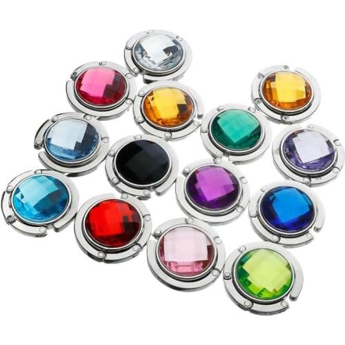 Free shipping Bag hanger Purse holder Foldable Handbag Hook mix colors as optional LX9088