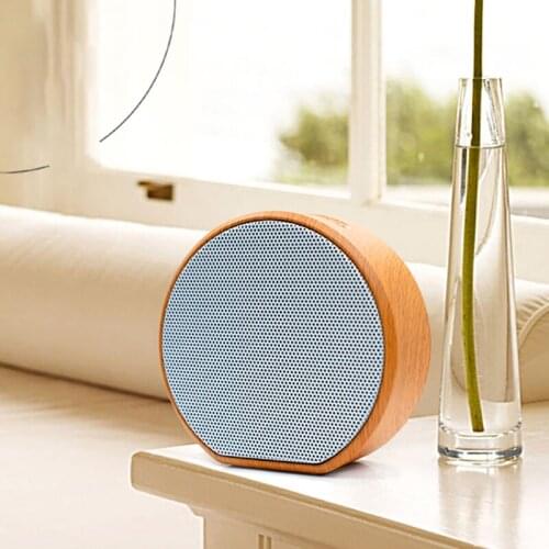 A60 Wood Grain Wireless Bluetooth Speaker Portable Mini Subwoofer Audio Gift Stereo Loudspeaker Sound System Support TF AUX USB