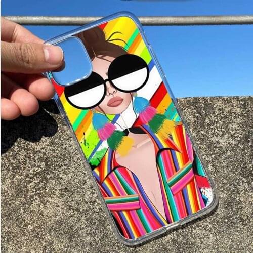 Phone Cases For Funda iPhone 8 7 X XS MAX XR 6 6S Plus 5 5S SE 2020 Soft TPU Transparent Covers New Arrivals Fashion Girls Shell