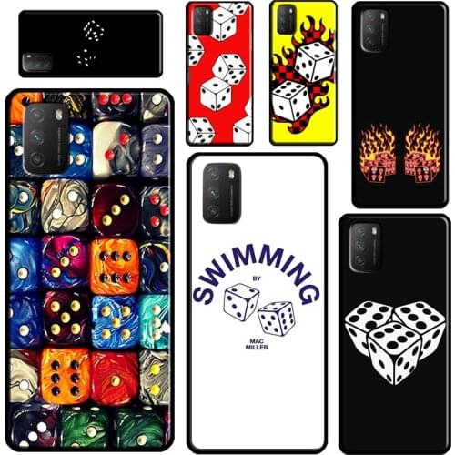 Lucky Dice For POCO X3 Pro F2 F3 M3 Case For Xiaomi Mi 11 Ultra Note 10 Lite Mi A3 9T 10T Pro Cover