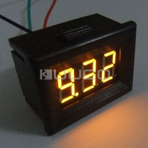 Digital Tester/Voltmeter DC 0 ~10V Digital Voltage Meter Yellow Led display Volt Meter/Power Monitor/Digital Meter/Panel Meter