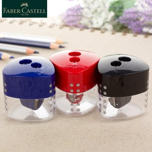 Faber Castell 1831 Pencil Sharpeners Cutter Sacapuntas Double Holes Sharpener School Office Supply Stationery Gift For Kids
