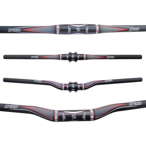 FCFB Full Carbon Fiber MTB road Bicycle Handlebar mtb mountain bike Flat rise bent bar 31.8*700/720/740/760mm bicicleta