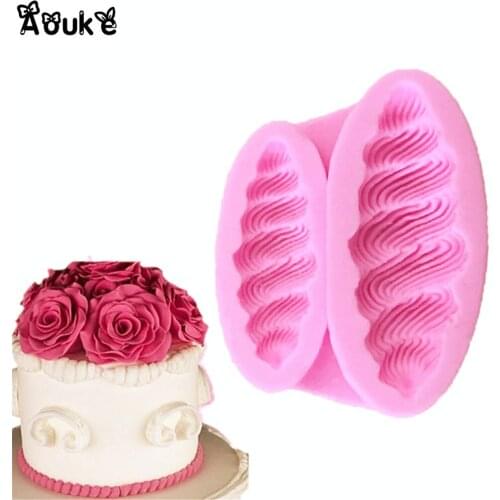 Ellipse Shape Fondant Cake Silicone Mold Chocolate Cookie Biscuits Molds Embossed Pudding Mould Candy Kitchen Baking Tools